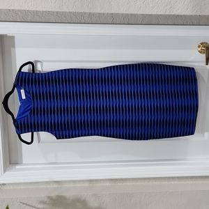 Calvin Klein black and blue dress 6